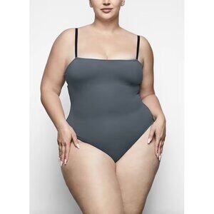 SKIMS Shaping Swim Cami One Piece Gunmetal‎ Large
